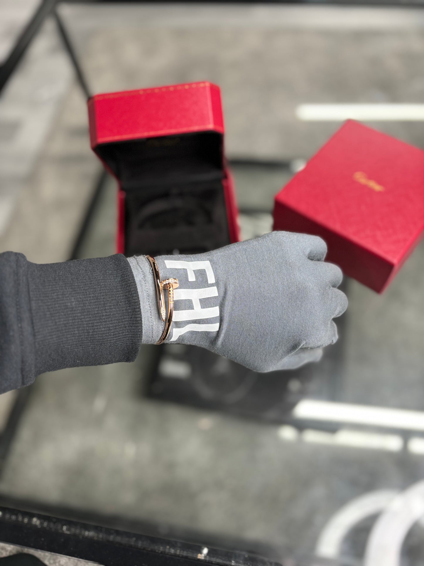 Cartier Pink Gold Diamond Juste Un Clou Bracelet