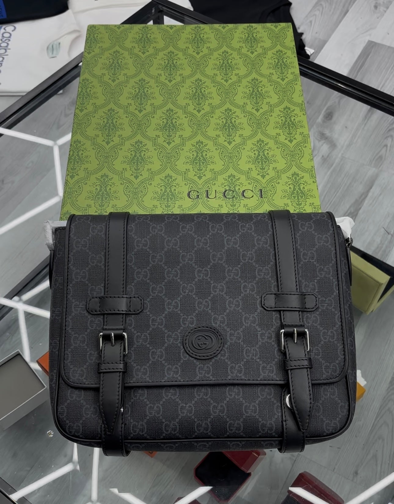 Gucci Jumbo Double Strap Pouch