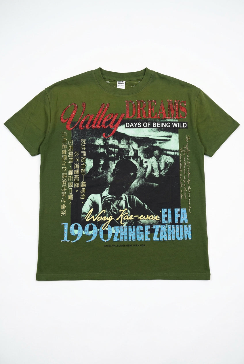 Valley dreams khaki tshirt
