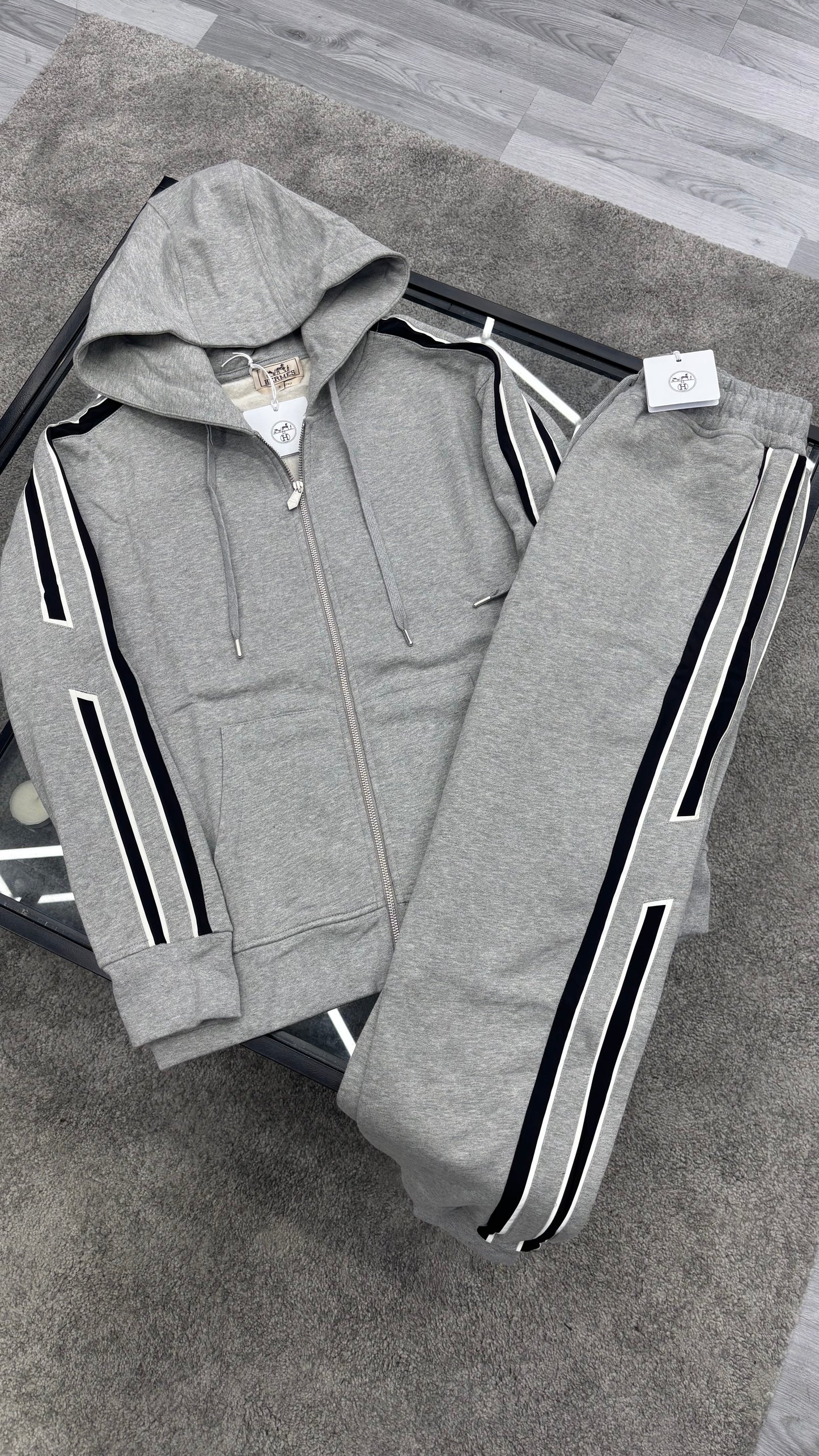 Hermes Runner Tracksuit Grey