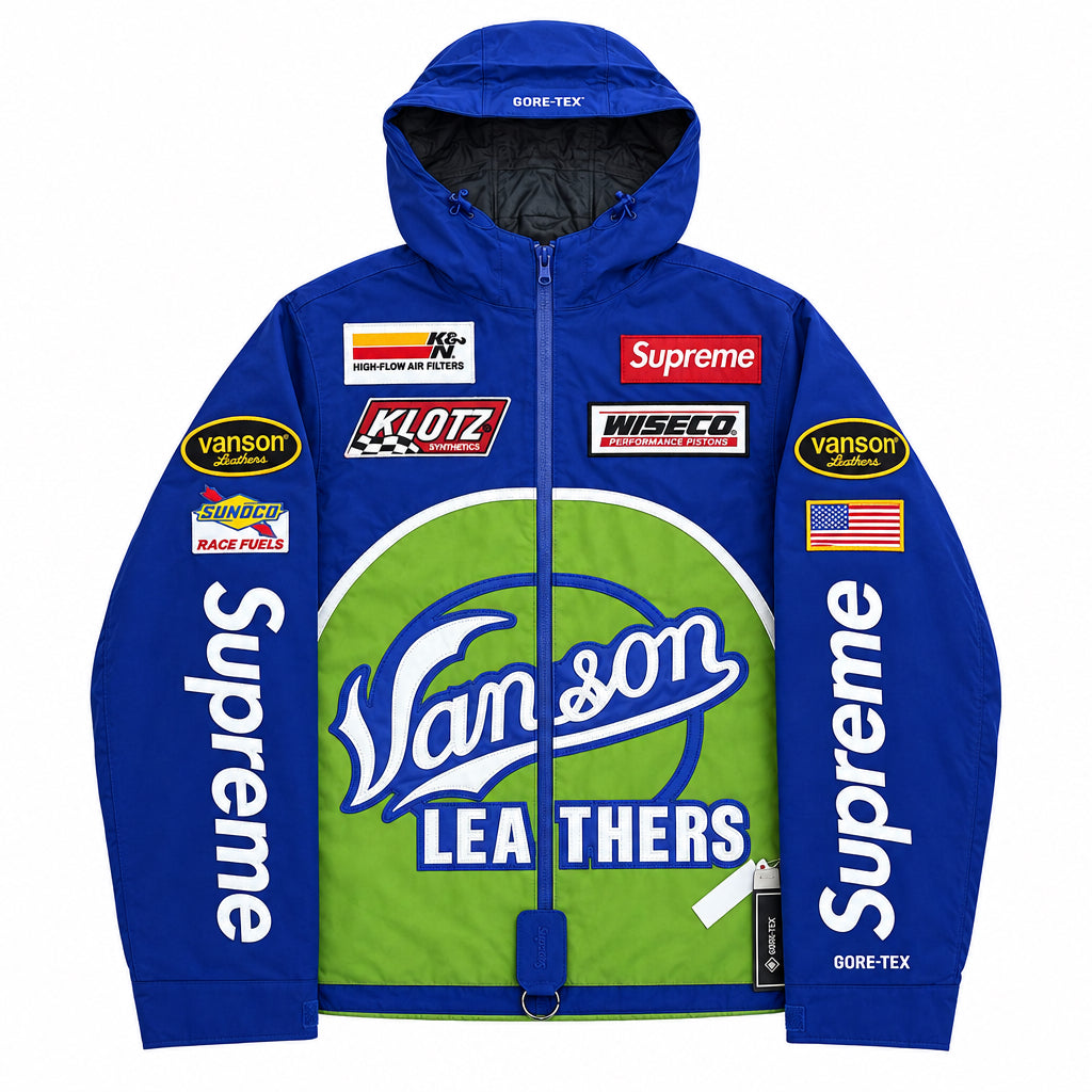 Supreme Vanson blue jacket