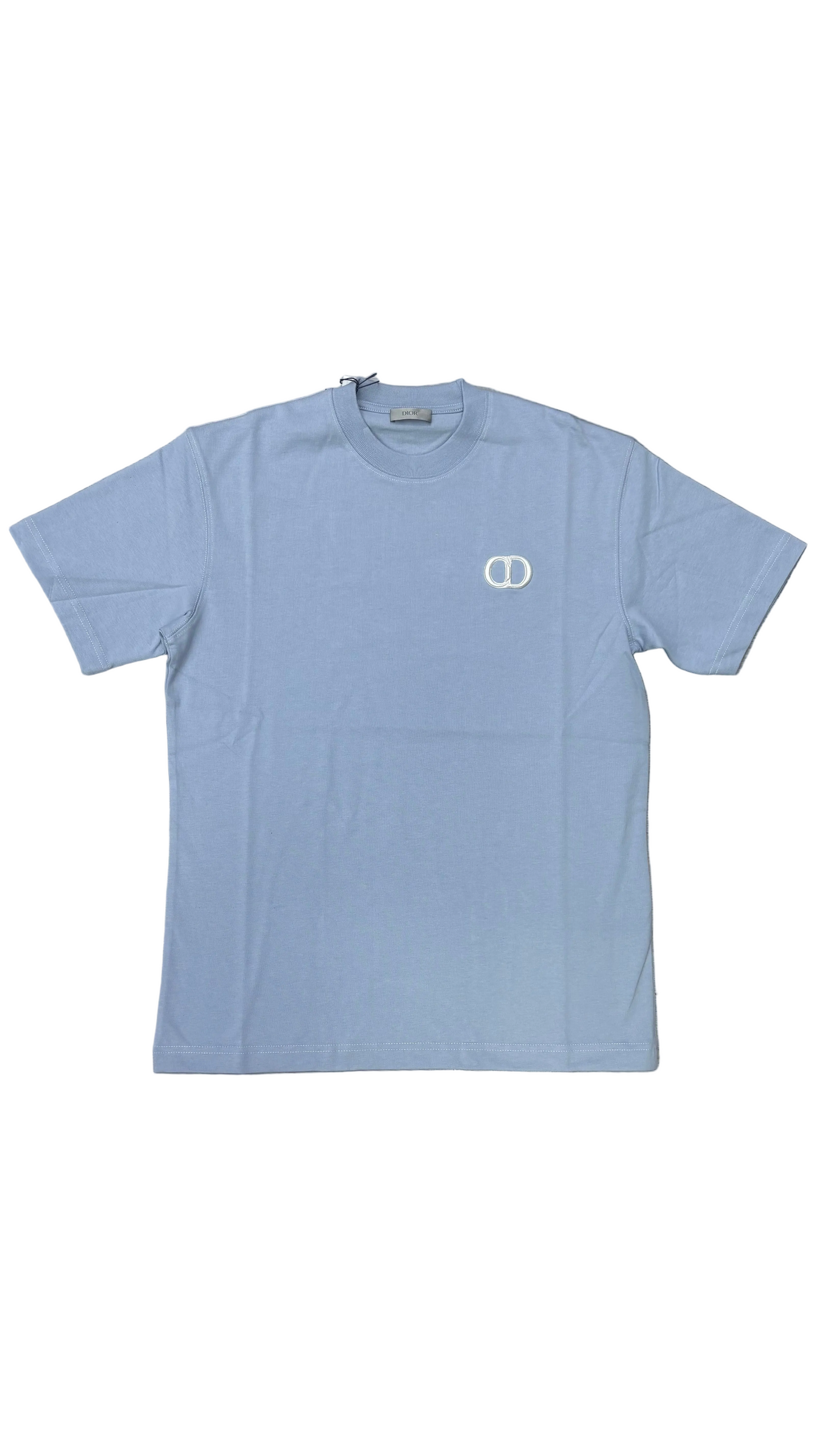 CD icon light blue tshirt