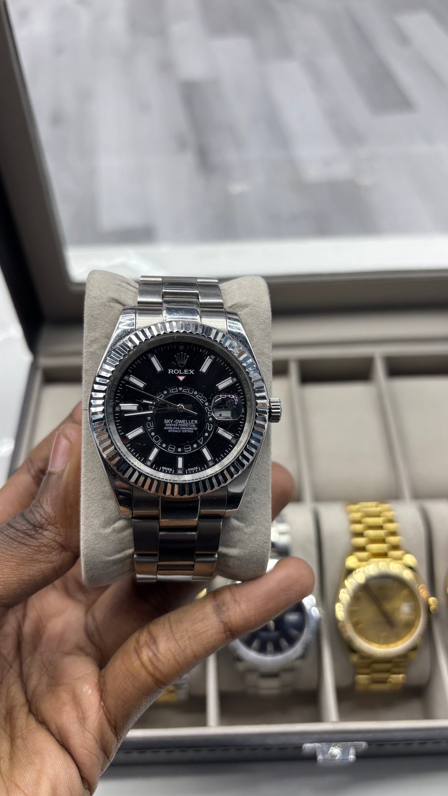 Black Dial 41mm Steel Sky-Dweller