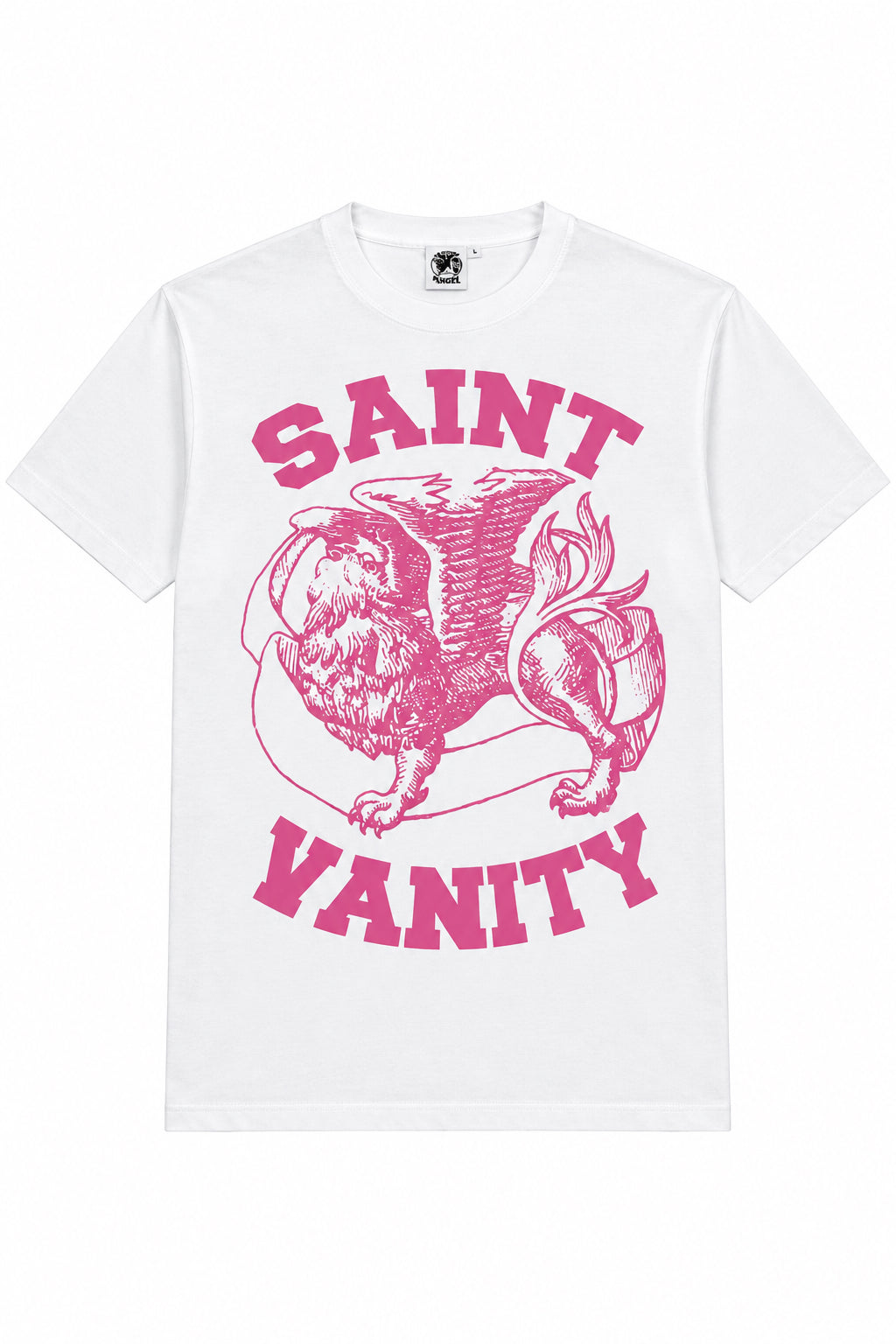 Saint vanity white and pink tshirt