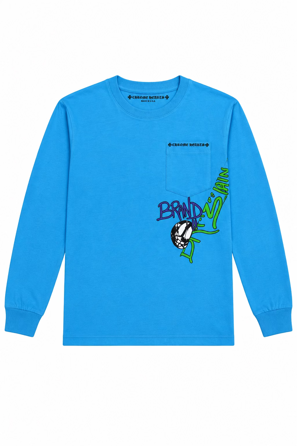 Chrome hearts long sleeve baby blue