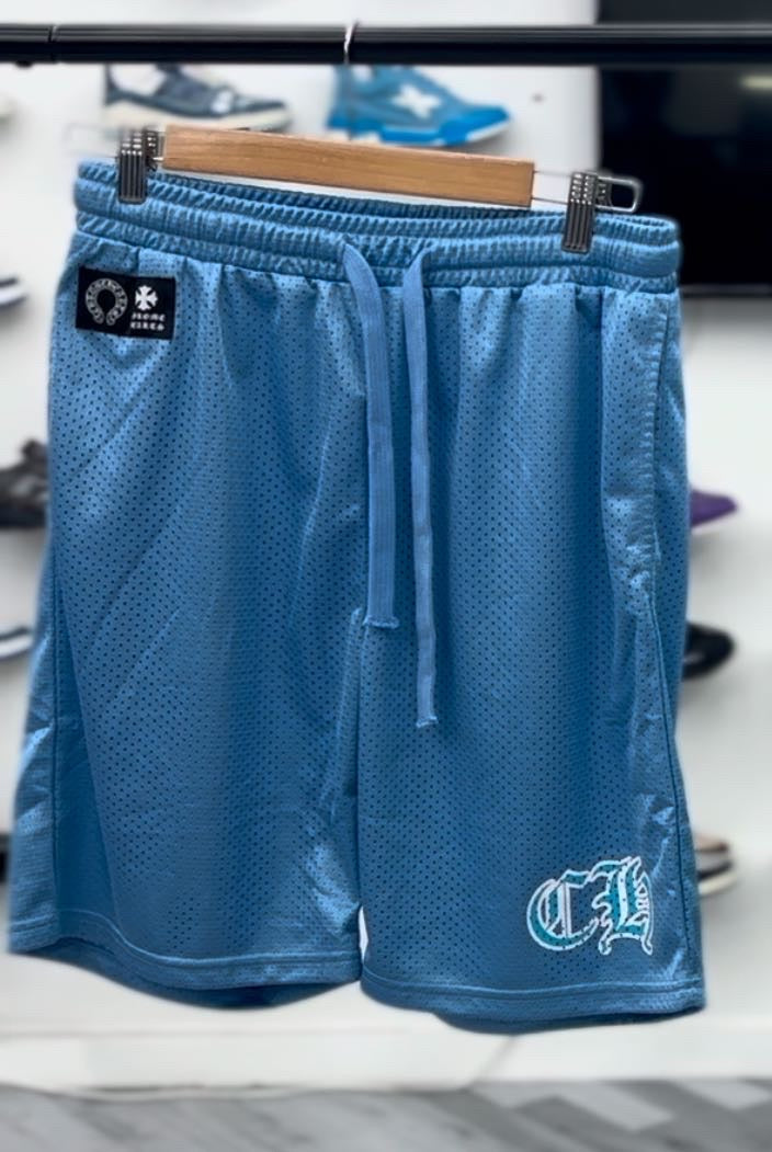 Chrome Hearts Blue Mesh Shorts