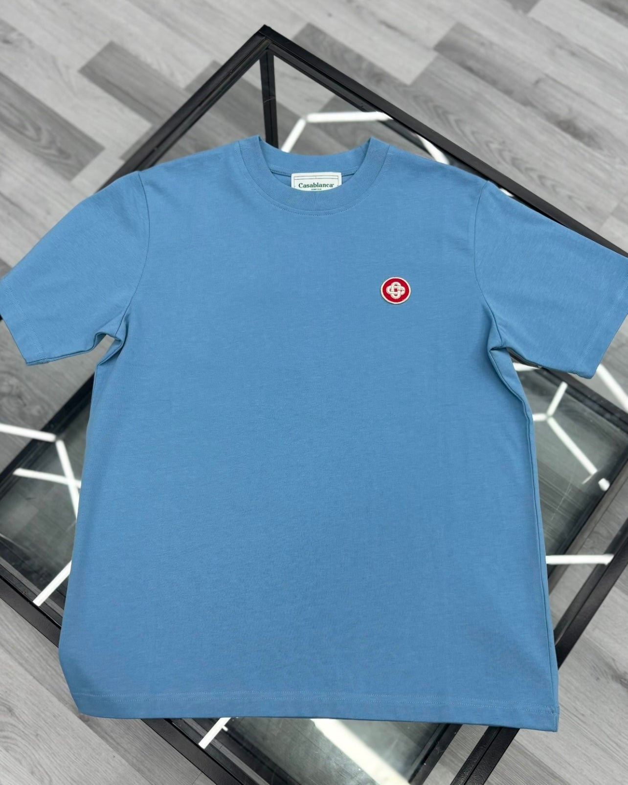 Casablanca CS Mini Logo Blue T Shirt