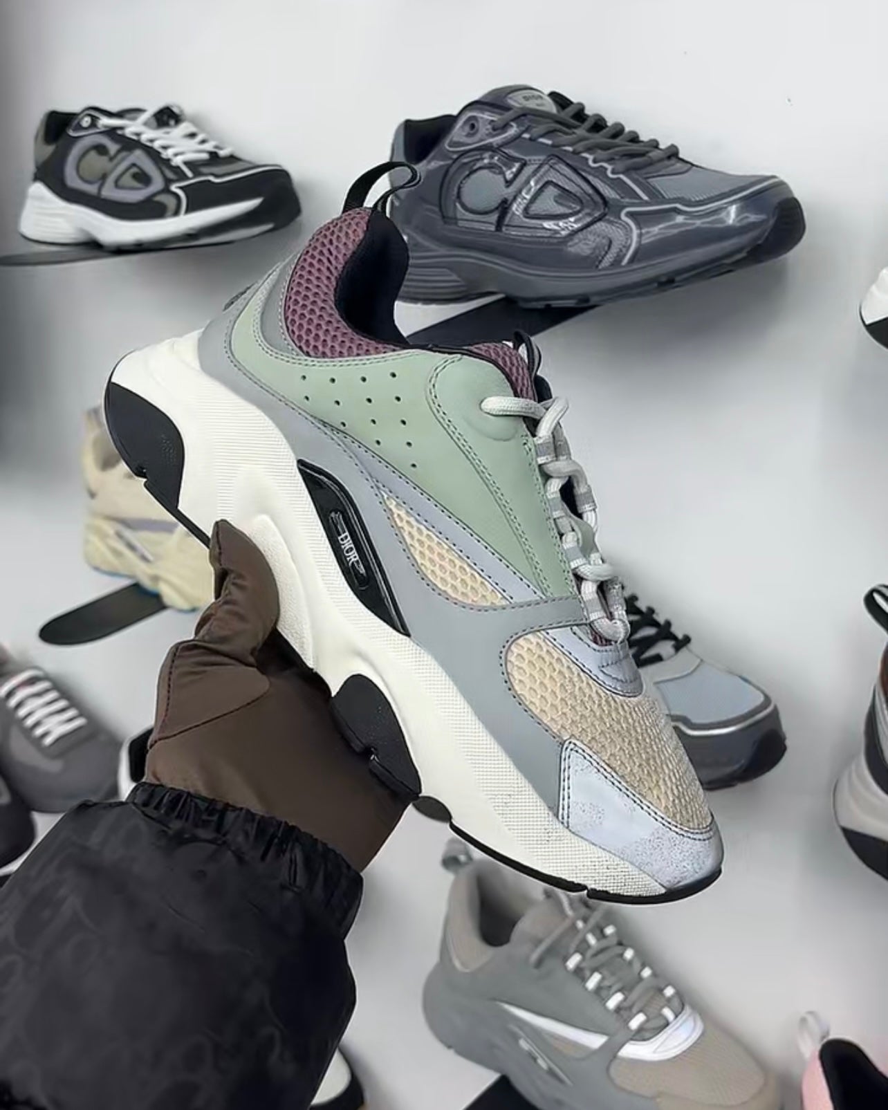 Dior B22 Cream Lavender Sneaker