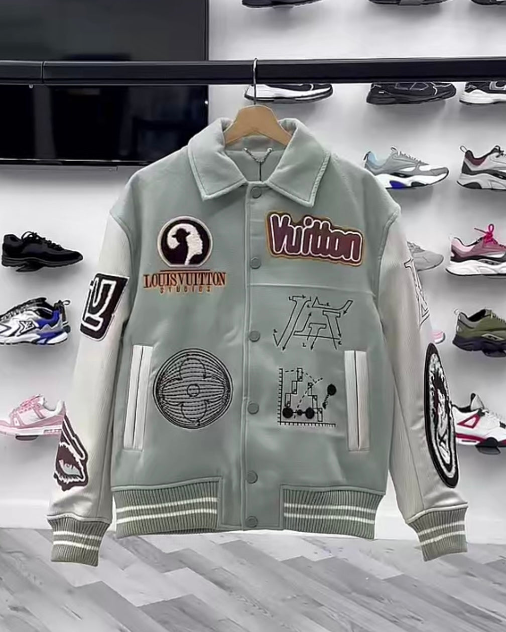 Louis Vuitton Blouson Aqua Varsity Jacket