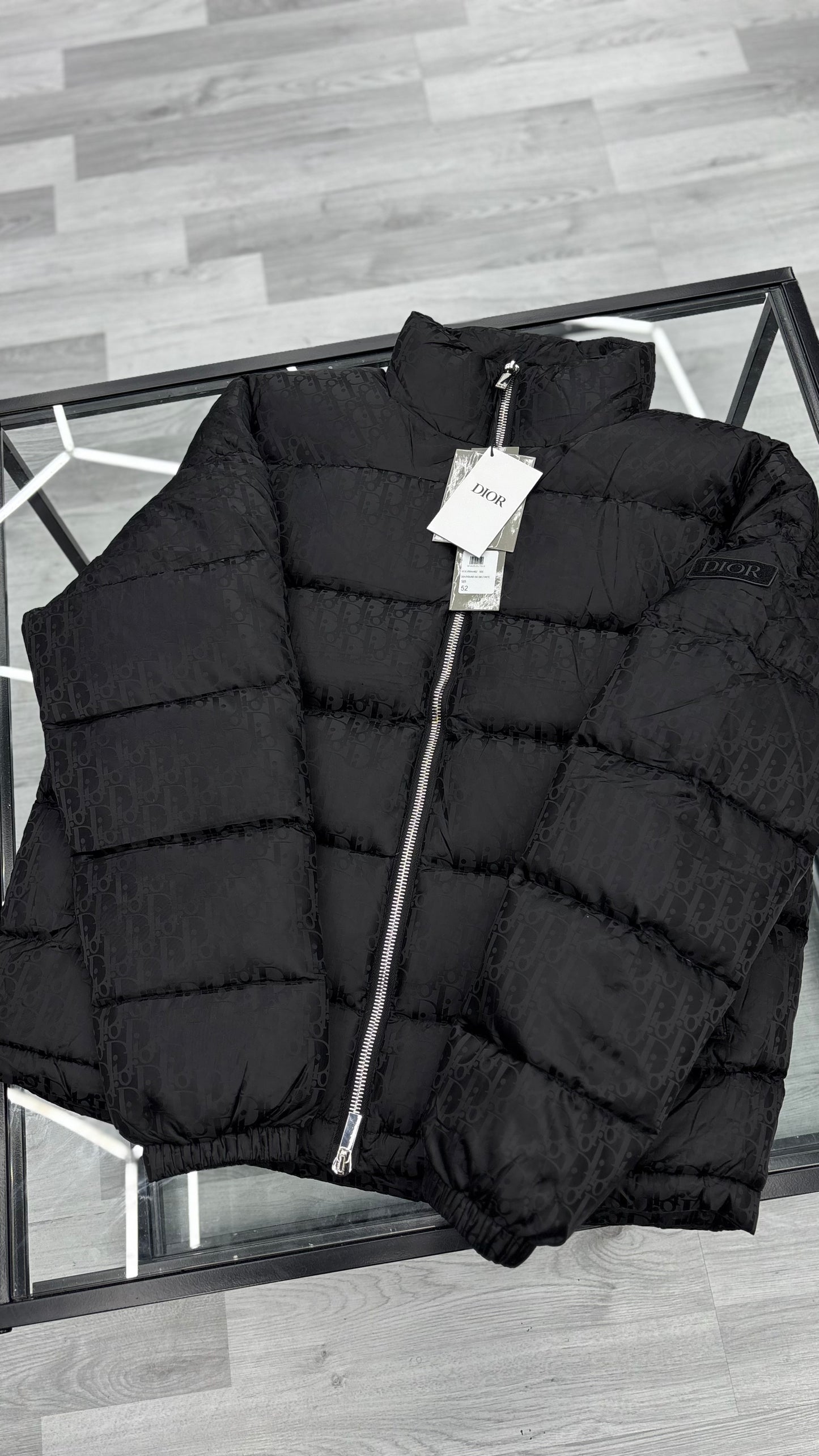Dior Oblique Puffer Jacket Black