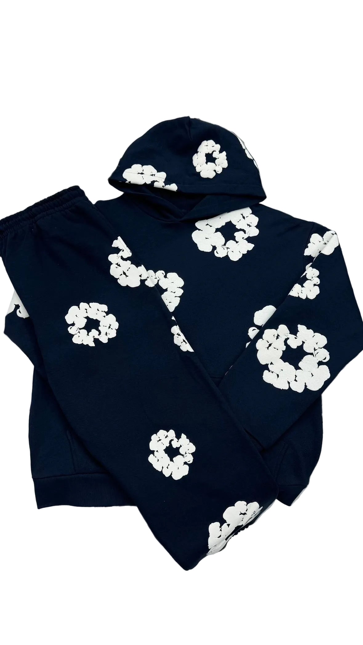 Denim Tears Cotton Wreath Navy Tracksuit