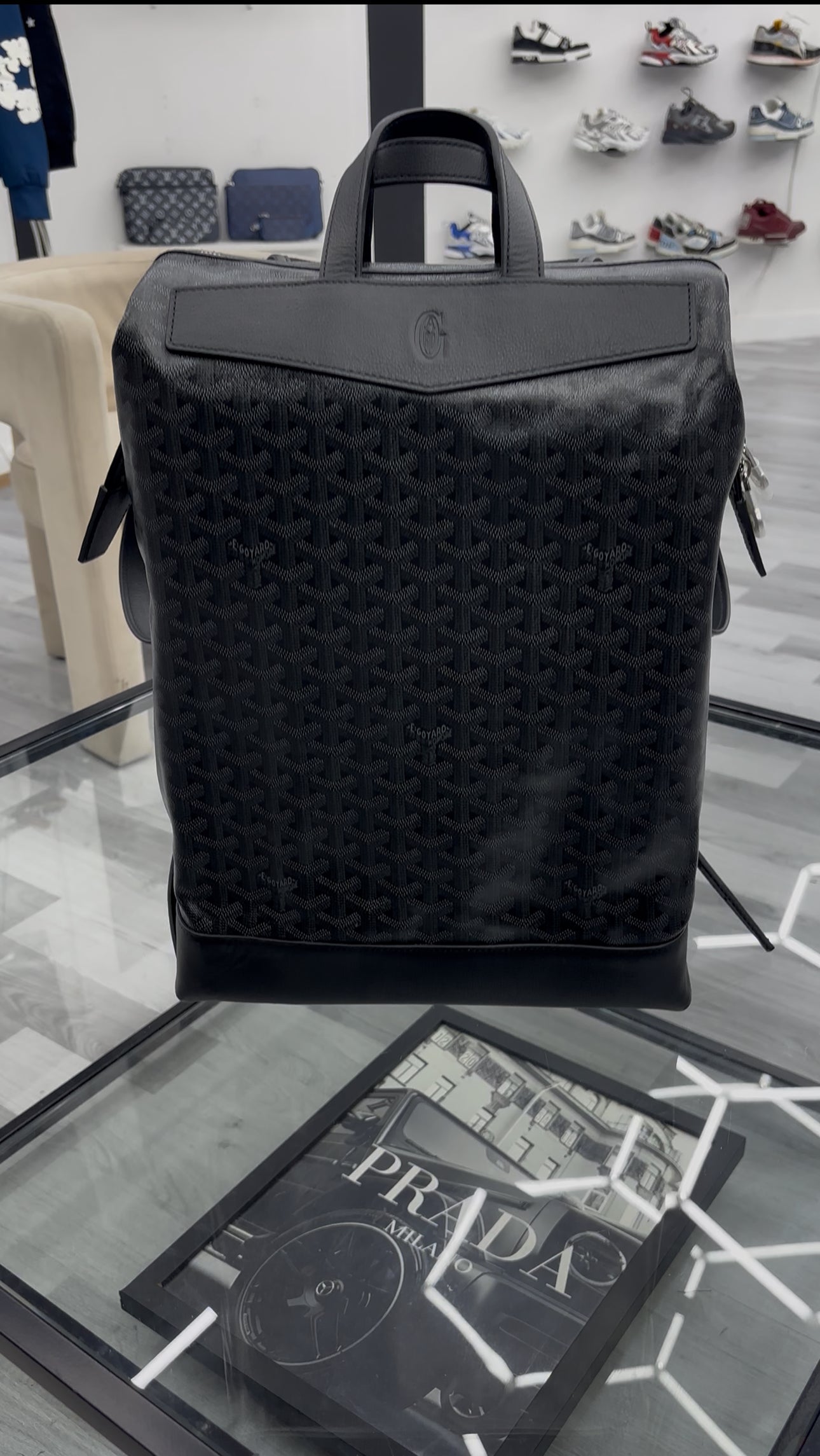 Goyard Calispan Backpack Jet Black
