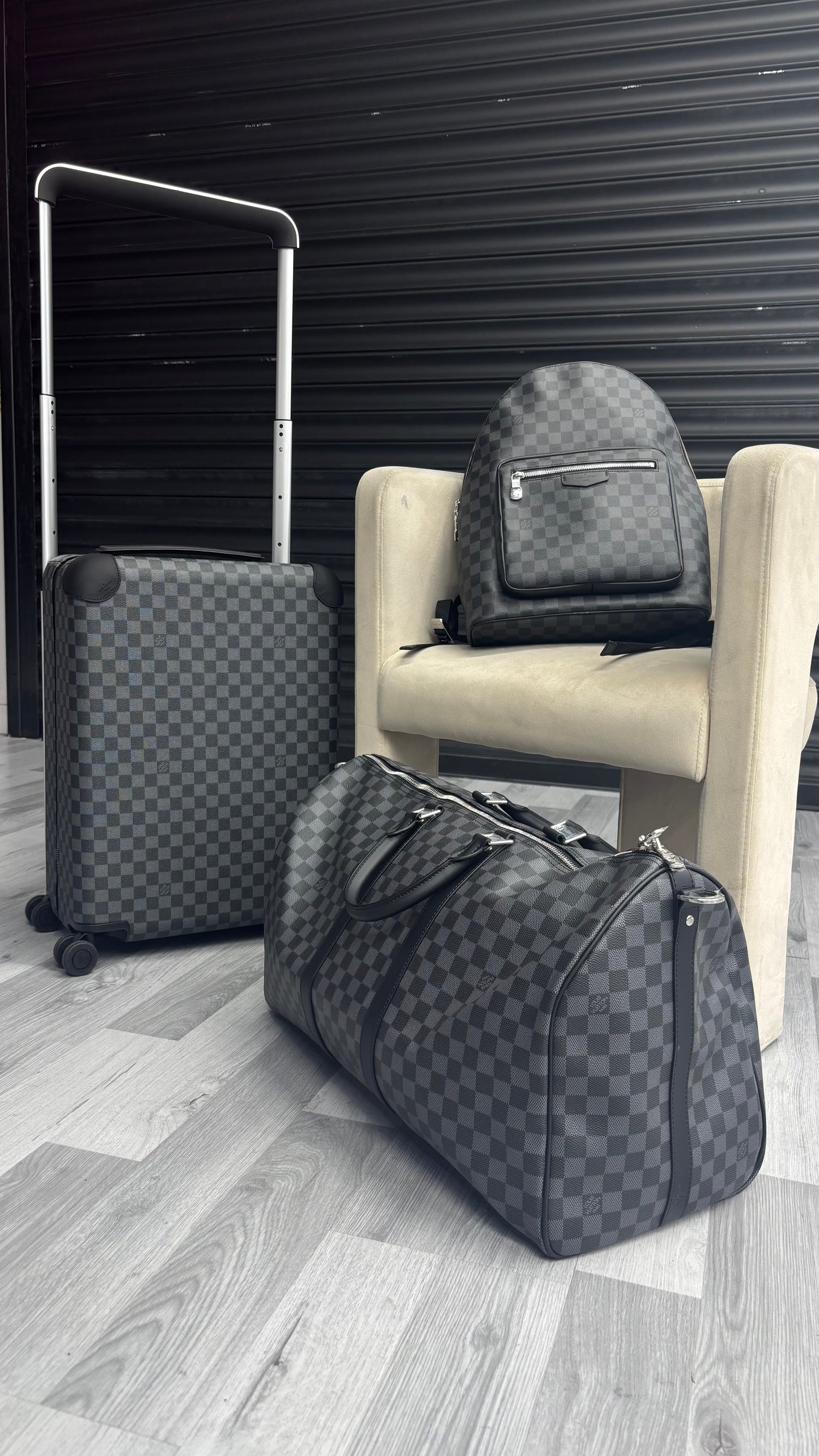 LV Damier Travel Set