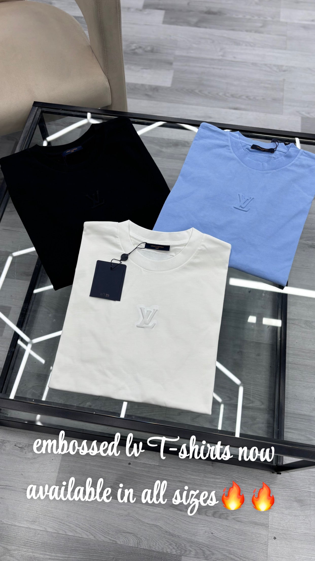 Embossed LV Tee