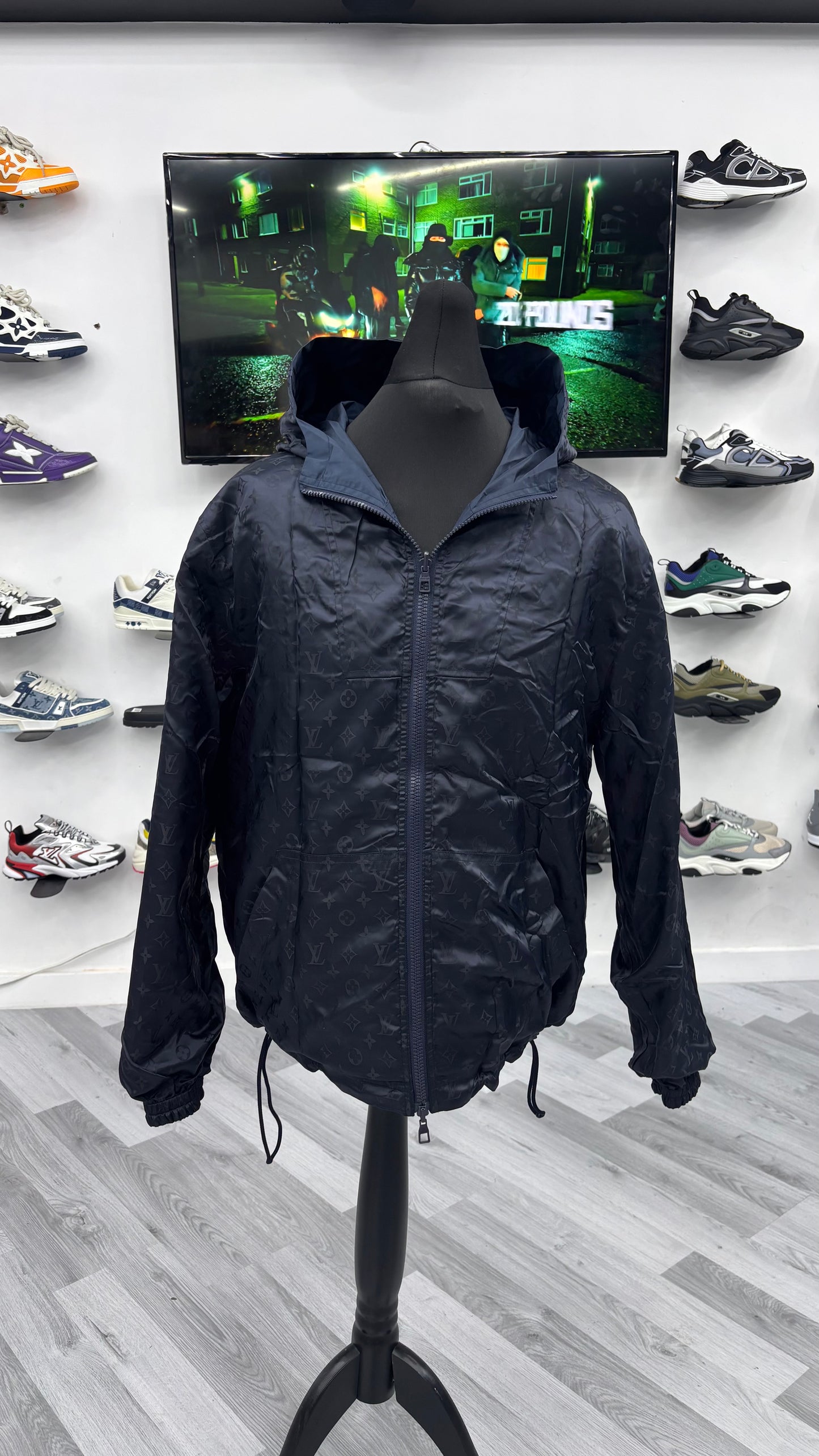 Lv Reversible Navy Windbreaker