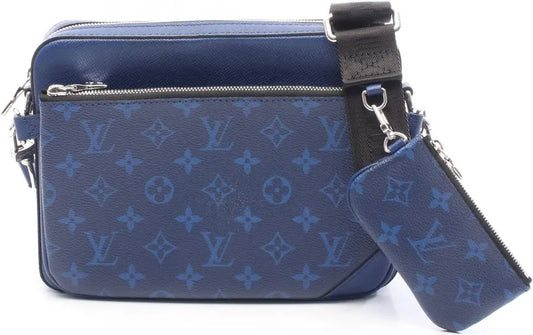 Louis Vuitton Monogram Eclipse Cobalt Blue Trio Messenger Bag