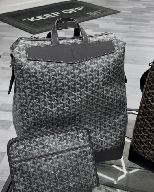 Goyard MM Grey Duffle