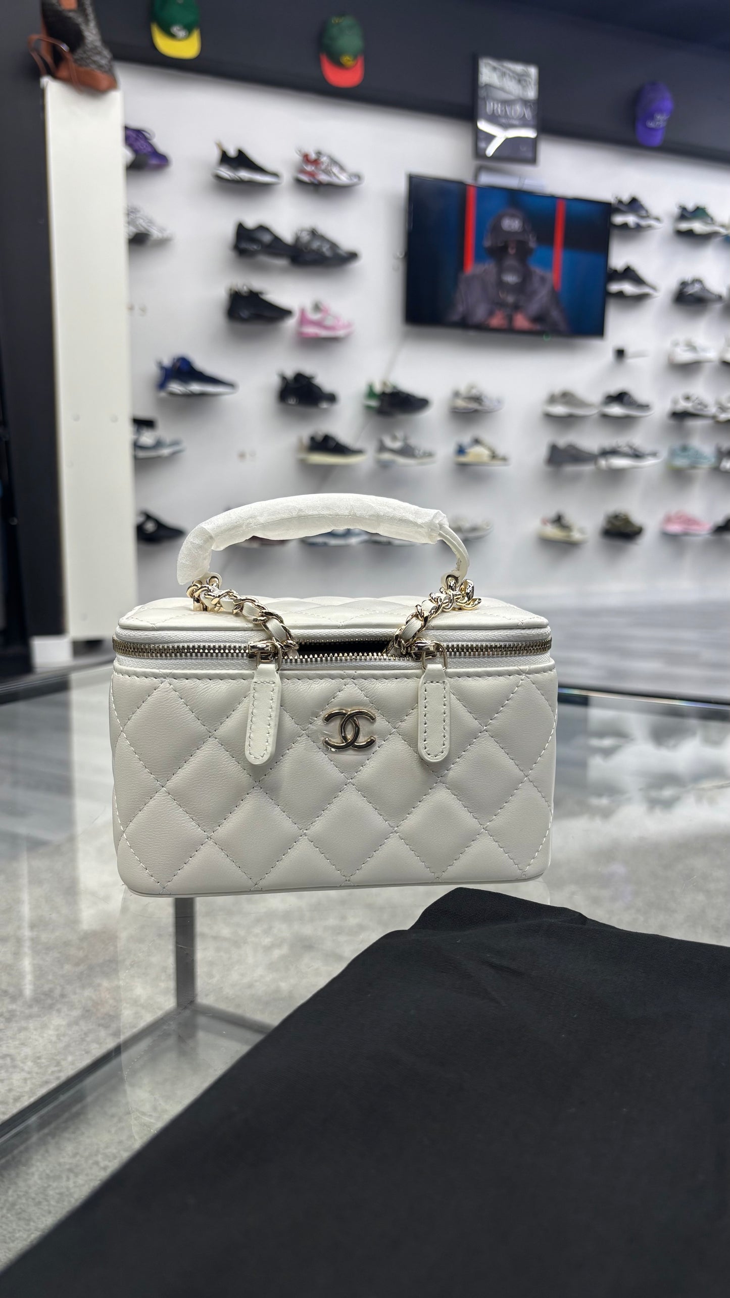 White Calfskin Women’s Chanel Mini Bag
