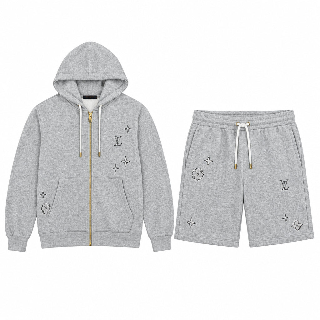 LV hoodie and shorts set