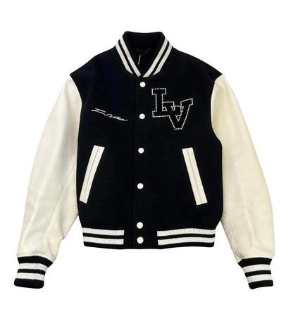 Lv Varsity Jacket Black