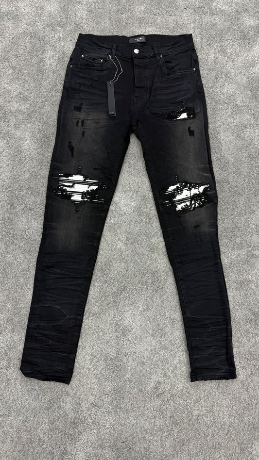 Black White Rips Amiri Mx1