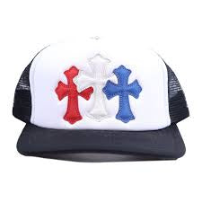 Blue/White Cross Chrome Hearts Hat