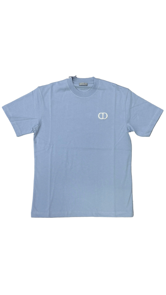 CD icon light blue tshirt
