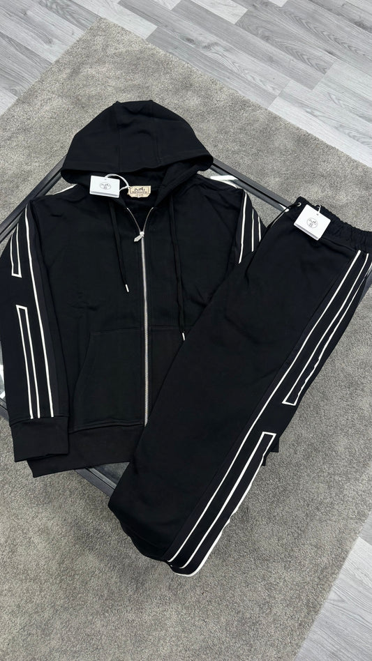 Hermes Runner Tracksuit black