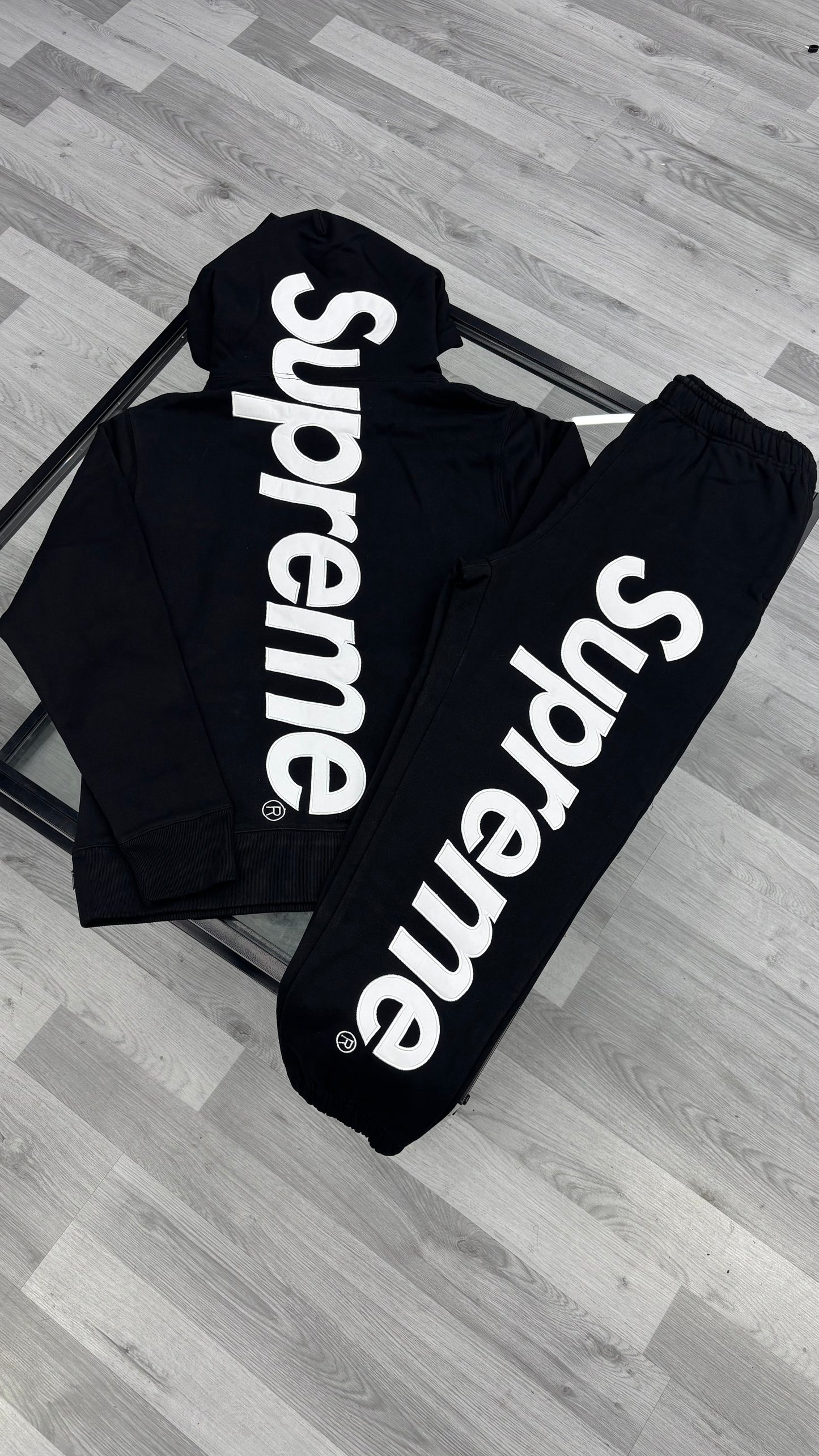 Supreme Tracksuit Black/White