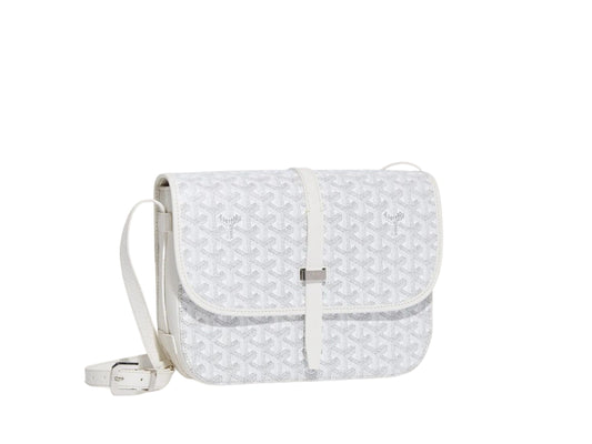 White Goyard Belvedere MM Pouch