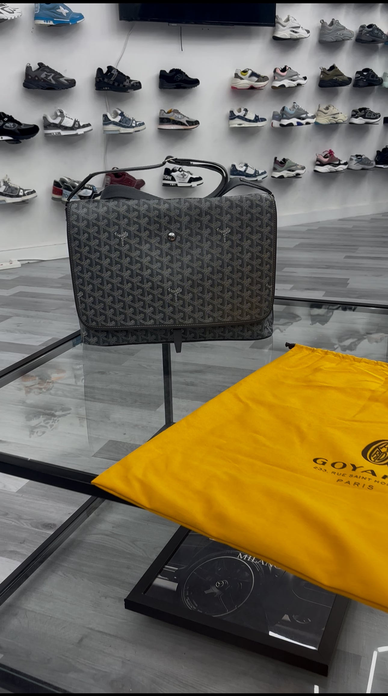 Goyard Capetien Grey Messenger Bag