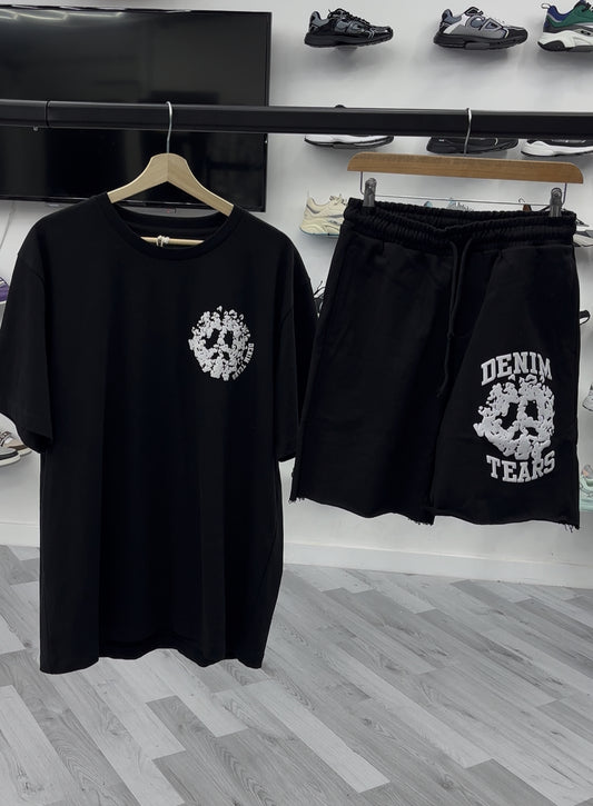 Denim Tears Short Set Black