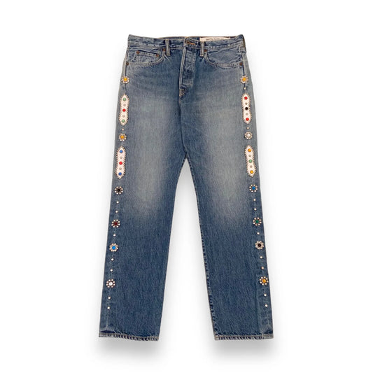 Kapital Straight Leg Gemstone Jeans