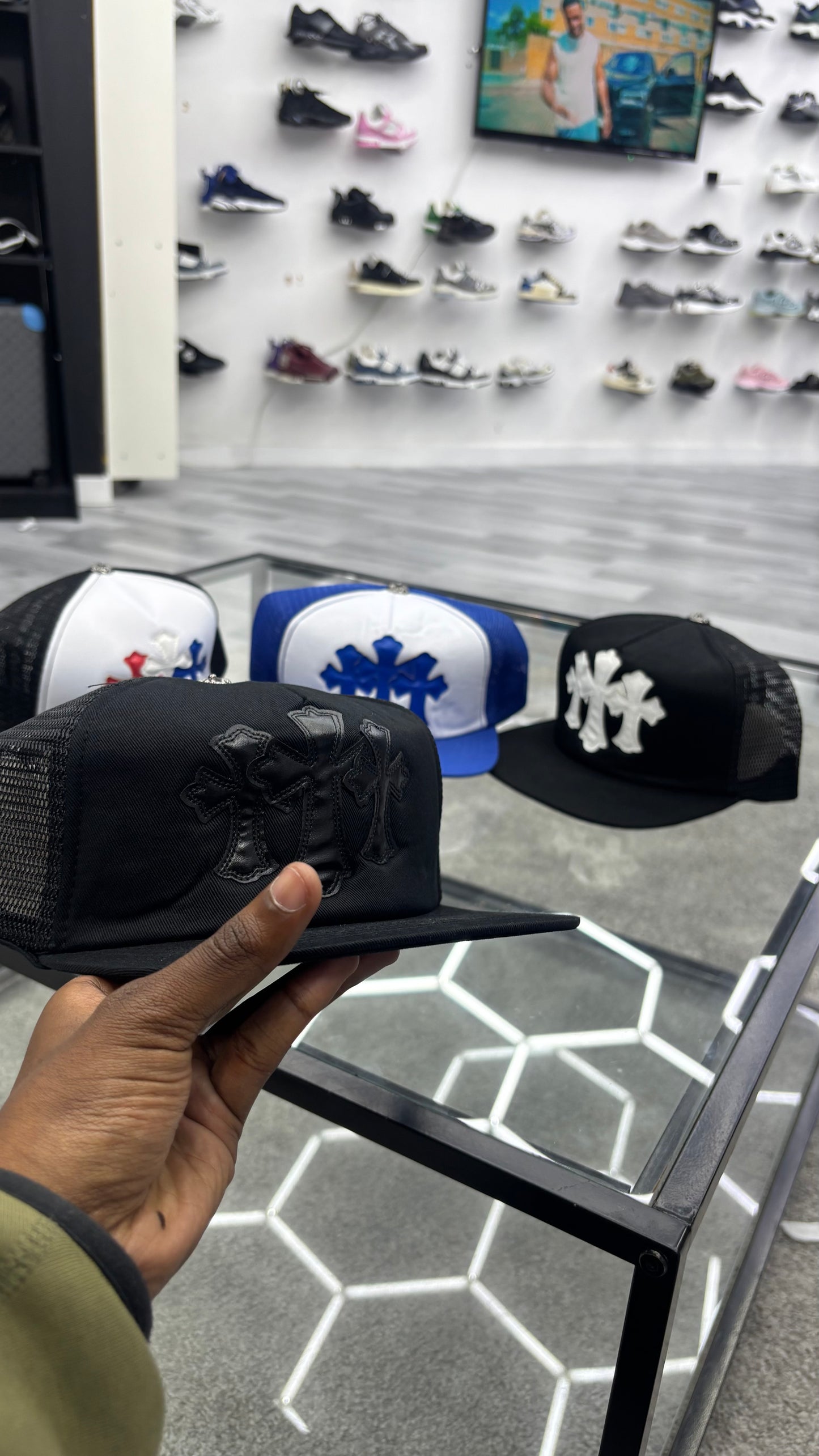 Black On Black Chrome Cap