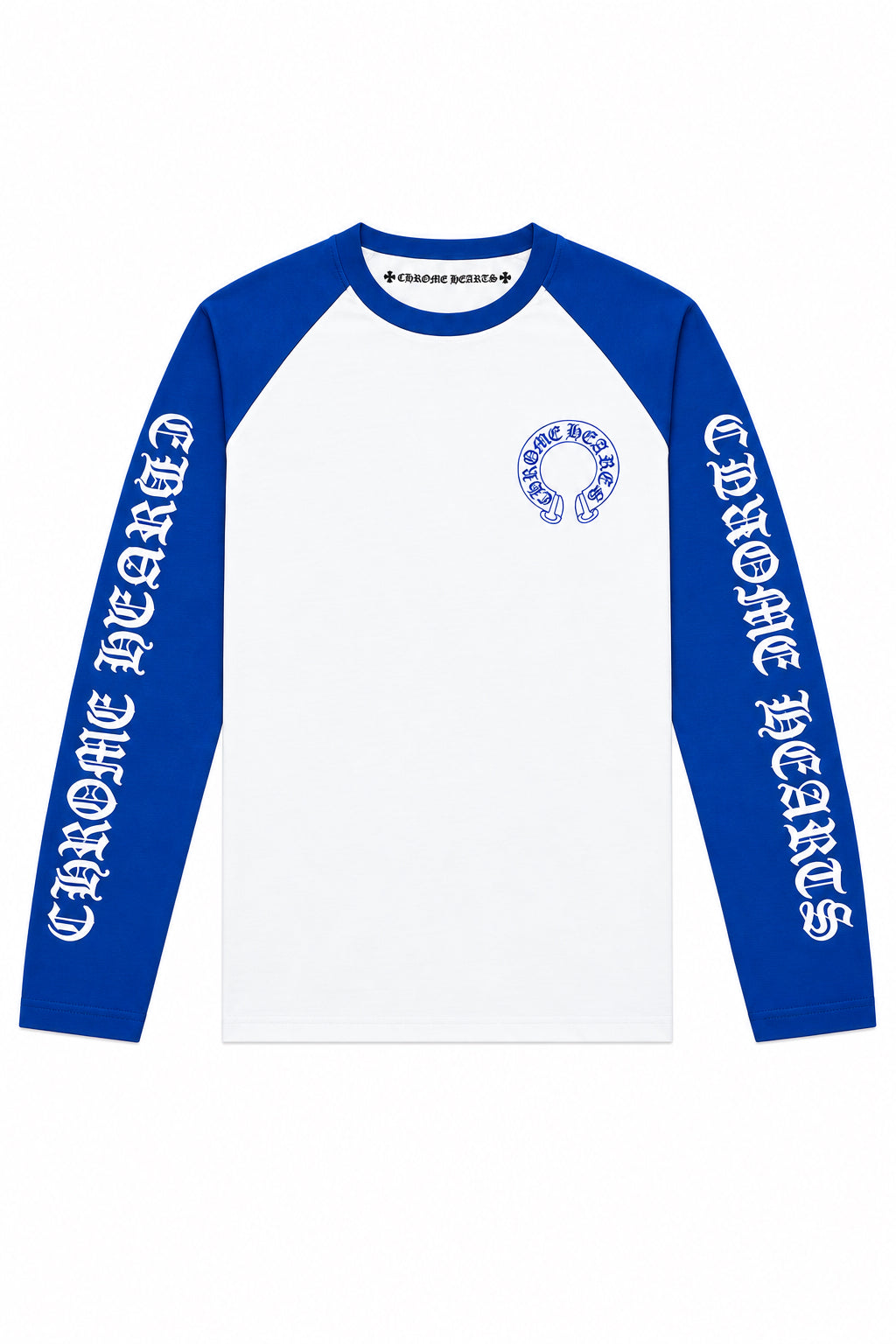 Chrome hearts white and blue tshirt
