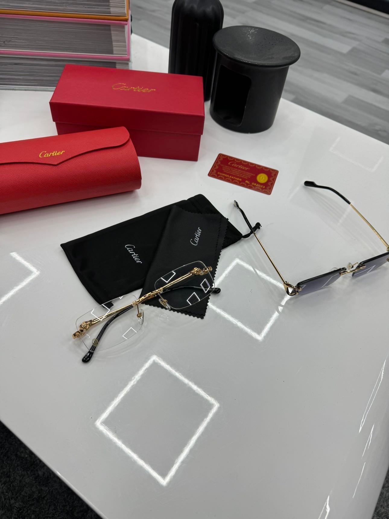 Cartier Clear Sunglasses
