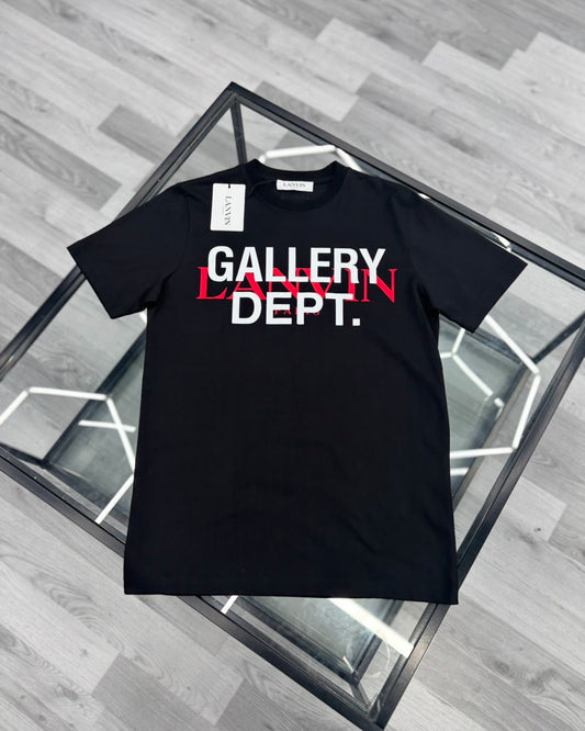 Lanvin X Gallery Dept Black and Red Logo T Shirt