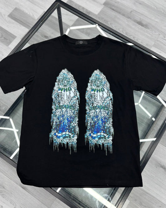 Who Decides War Stained Glass T Shirt