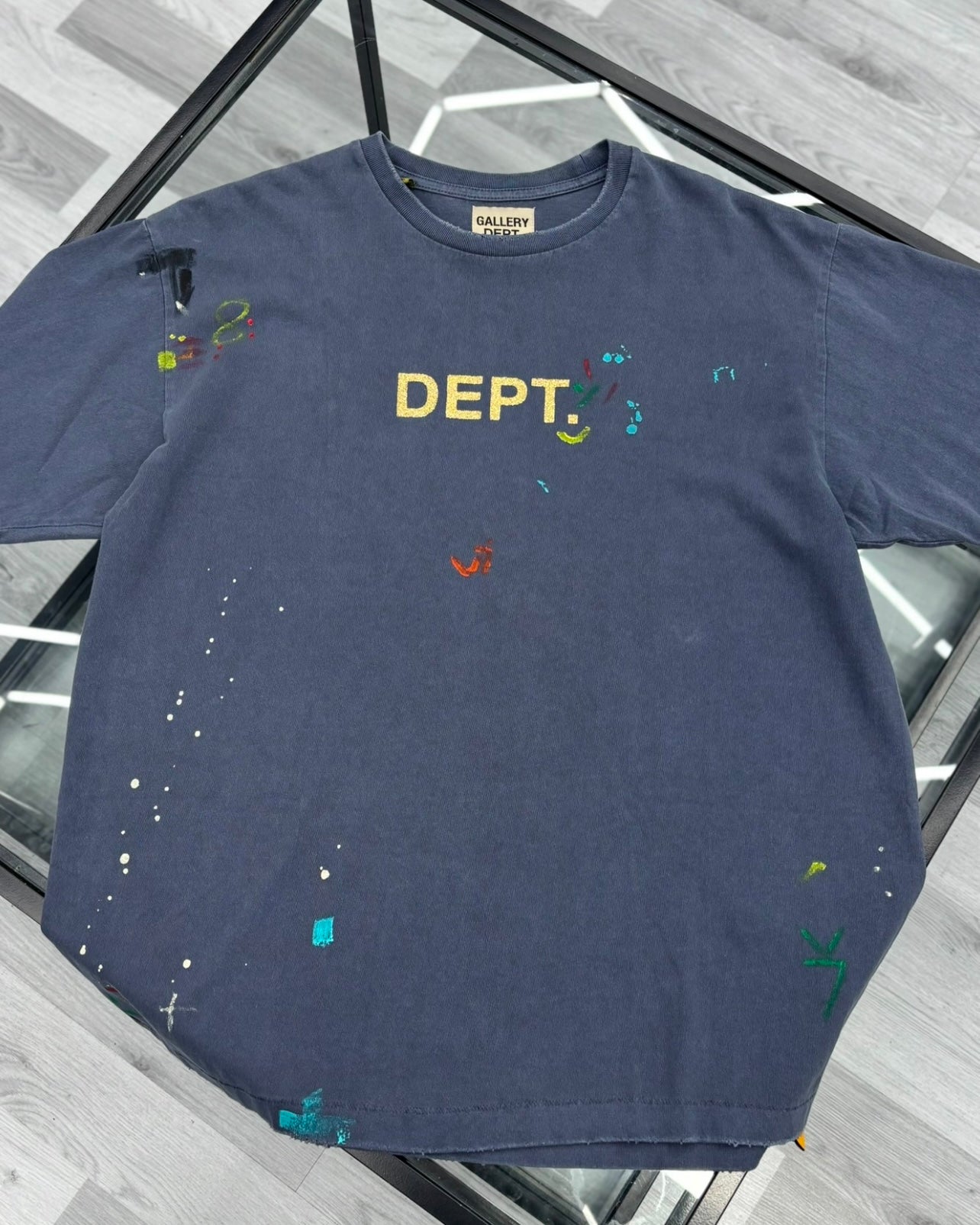 Gallery Dept. Navy Painted T Shirt