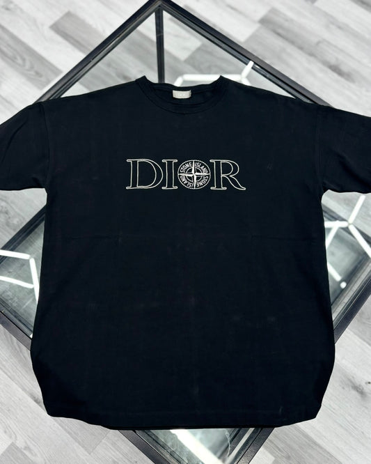Dior X Stone Island Black T Shirt