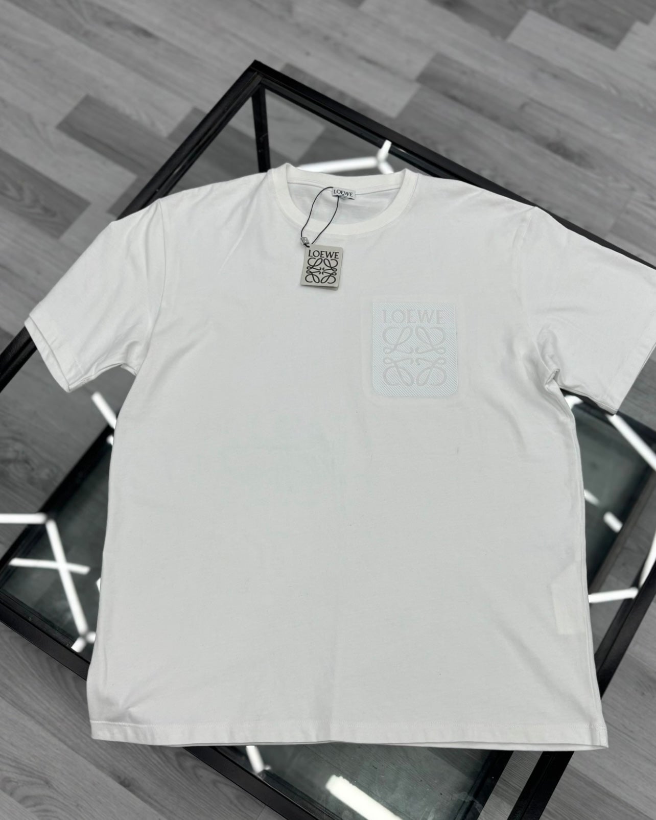 Loewe White Pocket Anagram T Shirt