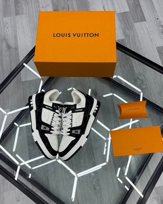 Louis Vuitton LV Black Denim Trainers