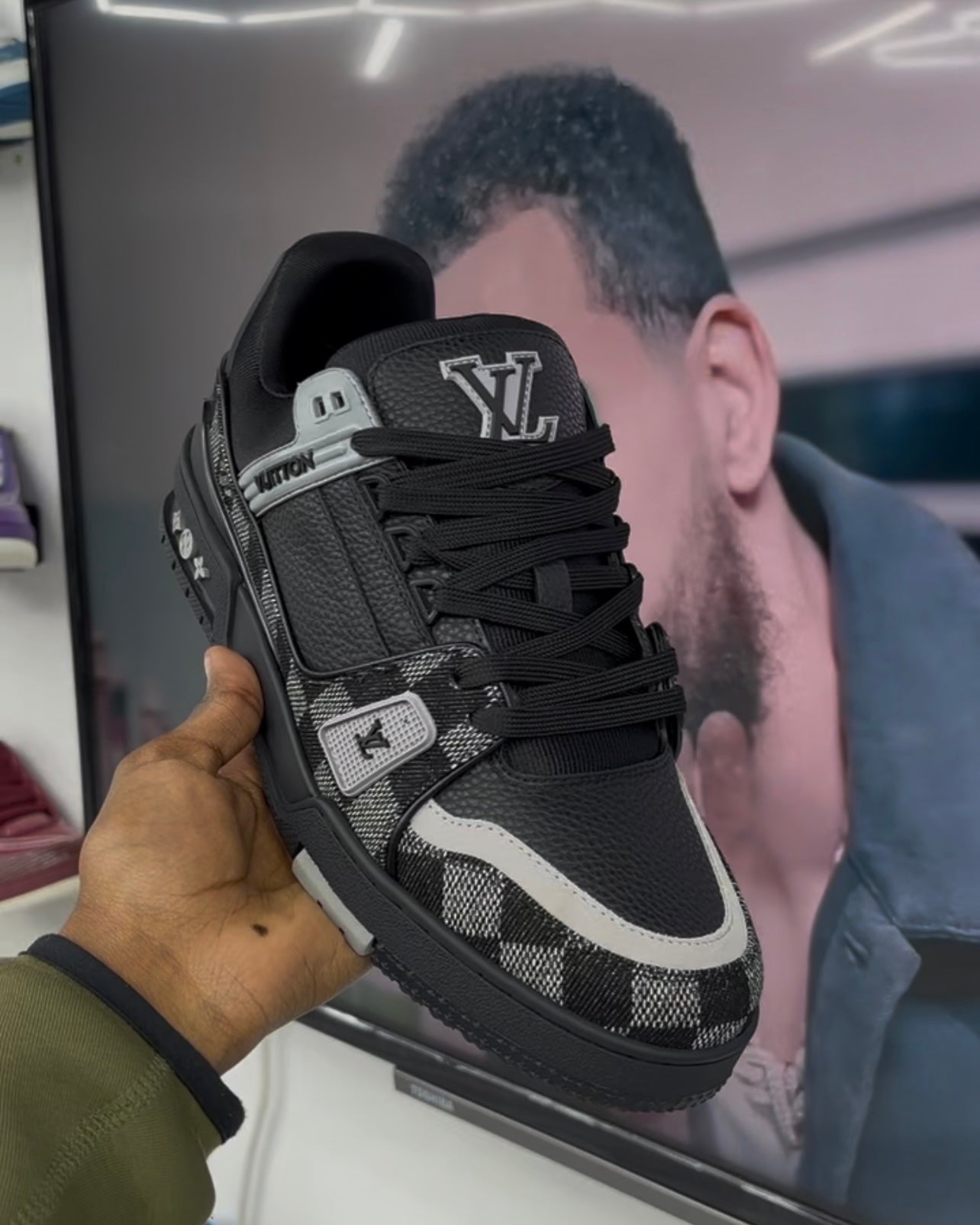 Louis Vuitton LV Damier Denim Black Trainers