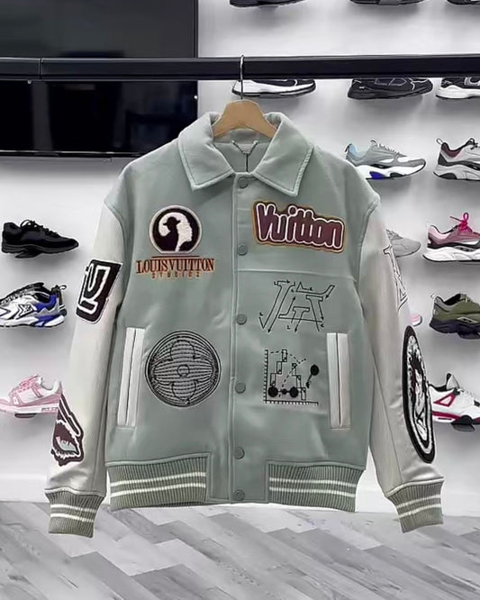 Louis Vuitton Blouson Aqua Varsity Jacket