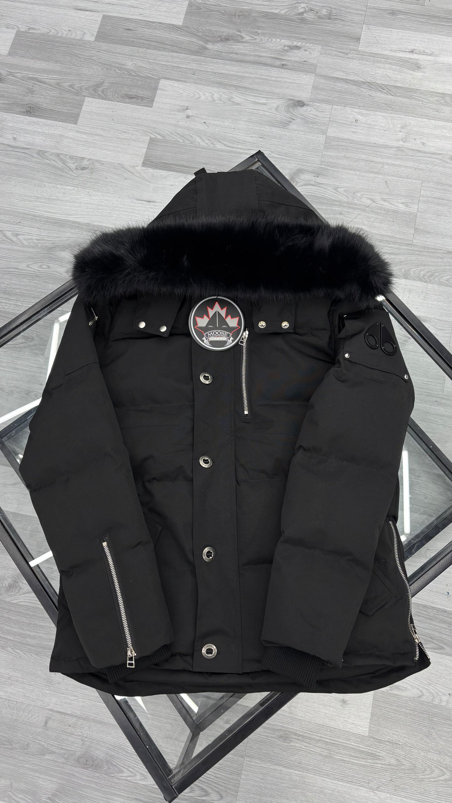 Moose Knuckles 3Q Black Fur Jacket