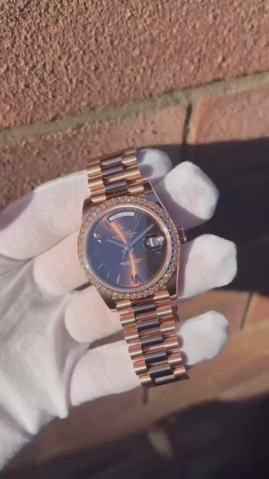 Rolex Day-Date 40 RBR Chocolate Dial